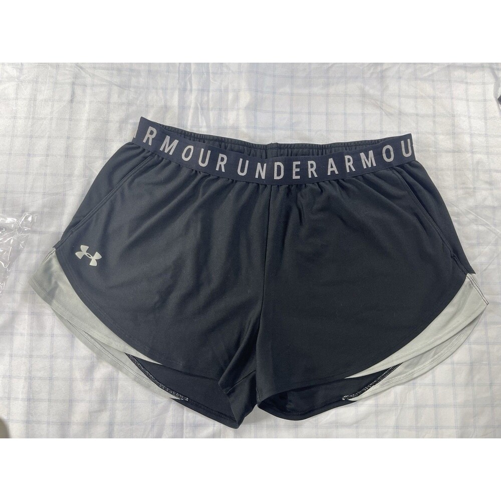 Under Armour Women’s Black Athletic Shorts with Branded Waistband